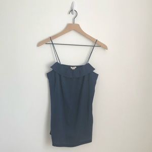 J. Crew Strappy Top With Ruffle